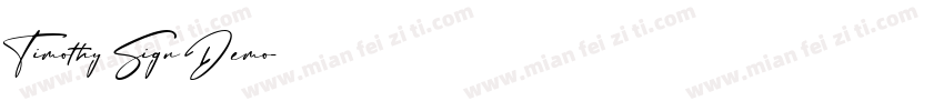 Timothy Sign Demo字体转换
